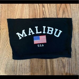 malibu cropped tube top